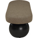  Color_Black/ Green -- Bowie Olive Boucle Fabric Upholstered Bench IMAGE 4
