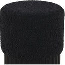  Color_Black -- Meridian Veranda Boucle Fabric Upholstered Stool IMAGE 4