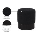  Color_Black -- Meridian Veranda Boucle Fabric Upholstered Stool IMAGE 5