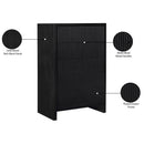  Color_Black -- Meridian Fairfax 5 Drawer Chest IMAGE 10