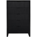 Color_Black -- Meridian Fairfax 5 Drawer Chest IMAGE 3