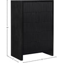  Color_Black -- Meridian Fairfax 5 Drawer Chest IMAGE 9