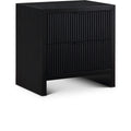 Meridian Fairfax Black Night Stand IMAGE 1