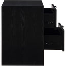  Color_Black -- Meridian Fairfax 2 Drawer Nightstand IMAGE 4