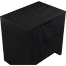  Color_Black -- Meridian Fairfax 2 Drawer Nightstand IMAGE 7