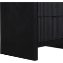  Color_Black -- Meridian Fairfax 2 Drawer Nightstand IMAGE 8