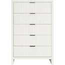 Color_Cream -- Fairfax Cream Solid Wood And Oak Veneer Chest IMAGE 3