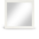  Meridian Fairfax Cream Solid Wood And Oak Veneer Frame Mirror IMAGE 1