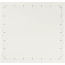  Meridian Fairfax Cream Solid Wood And Oak Veneer Frame Mirror IMAGE 3
