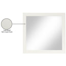  Meridian Fairfax Cream Solid Wood And Oak Veneer Frame Mirror IMAGE 6