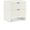  Color_Cream -- Fairfax Cream Solid Wood And Oak Veneer Nightstand IMAGE 1
