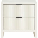 Meridian Fairfax Cream Night Stand IMAGE 3