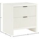  Color_Cream -- Fairfax Cream Solid Wood And Oak Veneer Nightstand IMAGE 9