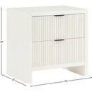 Meridian Fairfax Cream Night Stand IMAGE 9