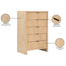 Color_Natural -- Fairfax Natural Solid Wood And Oak Veneer Chest IMAGE 10