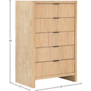  Color_Natural -- Fairfax Natural Solid Wood And Oak Veneer Chest IMAGE 9
