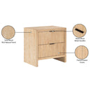 Color_Natural -- Fairfax Natural Solid Wood And Oak Veneer Nightstand IMAGE 10