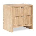  Color_Natural -- Fairfax Natural Solid Wood And Oak Veneer Nightstand IMAGE 1