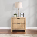  Color_Natural -- Fairfax Natural Solid Wood And Oak Veneer Nightstand IMAGE 2