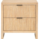  Color_Natural -- Fairfax Natural Solid Wood And Oak Veneer Nightstand IMAGE 3