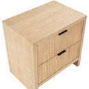  Color_Natural -- Fairfax Natural Solid Wood And Oak Veneer Nightstand IMAGE 7