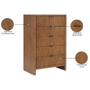  Color_Walnut -- Fairfax Walnut Solid Wood And Oak Veneer Chest IMAGE 10