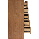  Color_Walnut -- Fairfax Walnut Solid Wood And Oak Veneer Chest IMAGE 4
