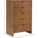 Color_Walnut -- Fairfax Walnut Solid Wood And Oak Veneer Chest IMAGE 9