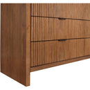  Color_Walnut -- Fairfax Walnut Solid Wood And Oak Veneer Dresser IMAGE 10