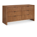  Color_Walnut -- Fairfax Walnut Solid Wood And Oak Veneer Dresser IMAGE 1
