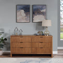 Color_Walnut -- Fairfax Walnut Solid Wood And Oak Veneer Dresser IMAGE 2