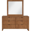  Color_Walnut -- Fairfax Walnut Solid Wood And Oak Veneer Dresser IMAGE 4