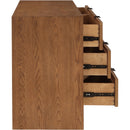  Color_Walnut -- Fairfax Walnut Solid Wood And Oak Veneer Dresser IMAGE 6