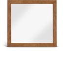  Meridian Fairfax Walnut Solid Wood And Oak Veneer Frame Mirror IMAGE 1
