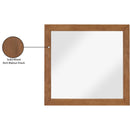  Meridian Fairfax Walnut Solid Wood And Oak Veneer Frame Mirror IMAGE 6