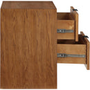  Color_Walnut -- Fairfax Walnut Solid Wood And Oak Veneer Nightstand IMAGE 4