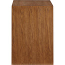  Color_Walnut -- Fairfax Walnut Solid Wood And Oak Veneer Nightstand IMAGE 5