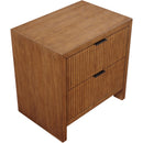  Color_Walnut -- Fairfax Walnut Solid Wood And Oak Veneer Nightstand IMAGE 7
