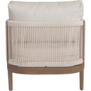  Meridian Maui Cream Water Resistant Fabric Upholstered Outdoor Patio Chair IMAGE 4