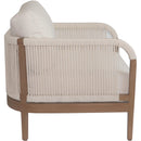  Meridian Maui Cream Water Resistant Fabric Upholstered Outdoor Patio Chair IMAGE 5