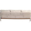  Meridian Maui 88" Cream Water Resistant Fabric Upholstered Outdoor Patio Sofa IMAGE 4