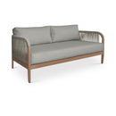  Meridian Maui 68" Grey Water Resistant Fabric Upholstered Outdoor Patio Loveseat IMAGE 1