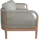  Meridian Maui 68" Grey Water Resistant Fabric Upholstered Outdoor Patio Loveseat IMAGE 5