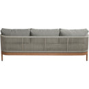  Meridian Maui 88" Grey Water Resistant Fabric Upholstered Outdoor Patio Sofa IMAGE 4