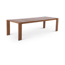  Meridian Maui 108" Natural Aluminum Outdoor Patio Dining Table IMAGE 1