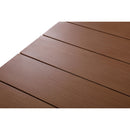 Meridian Maui 108" Natural Aluminum Outdoor Patio Dining Table IMAGE 6