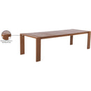  Meridian Maui 108" Natural Aluminum Outdoor Patio Dining Table IMAGE 8