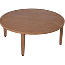  Meridian Maui Natural Aluminum Outdoor Patio Coffee Table IMAGE 3