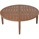  Meridian Maui Natural Aluminum Outdoor Patio Coffee Table IMAGE 4