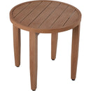  Meridian Maui Natural Aluminum Outdoor Patio End Table IMAGE 4